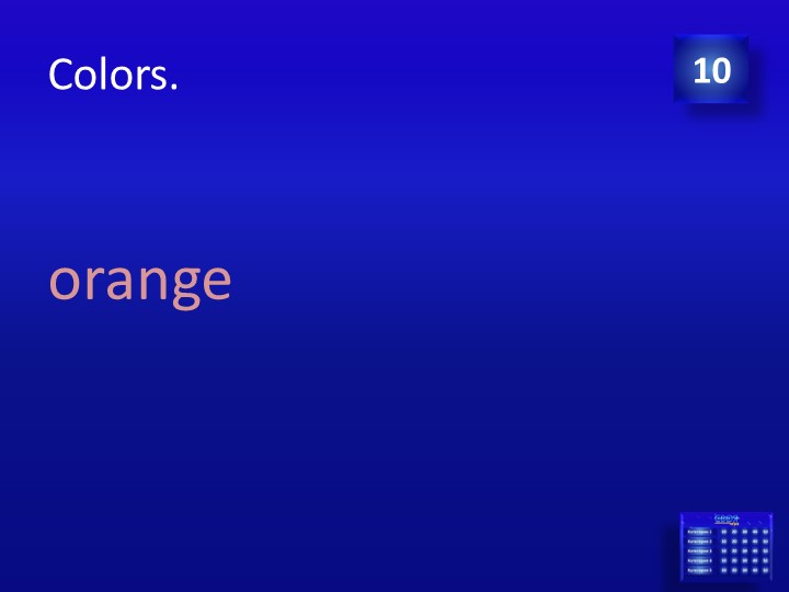 ColorsThe
